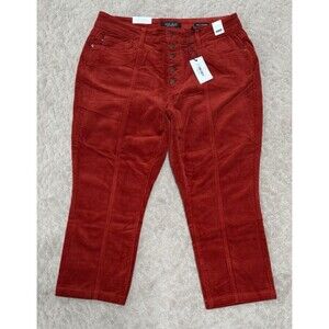 Judy Blue Women's Corduroy Pants 18W High Rise Button Fly Straight Ankle NWT